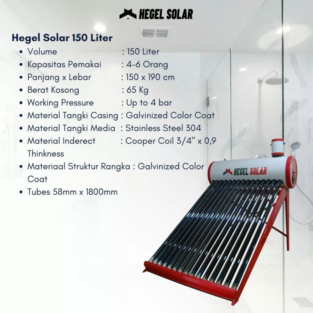 Hegel Solar 150 Liter